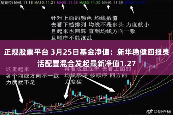 正规股票平台 3月25日基金净值：新华稳健回报灵活配置混合发起最新净值1.27