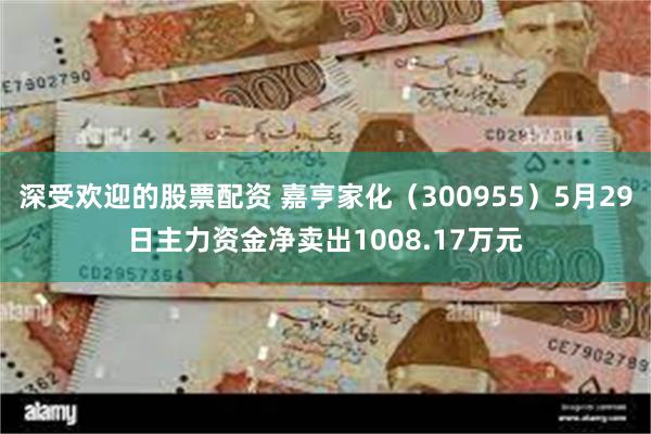 深受欢迎的股票配资 嘉亨家化（300955）5月29日主力资金净卖出1008.17万元