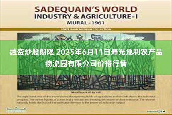 融资炒股期限 2025年6月11日寿光地利农产品物流园有限公司价格行情