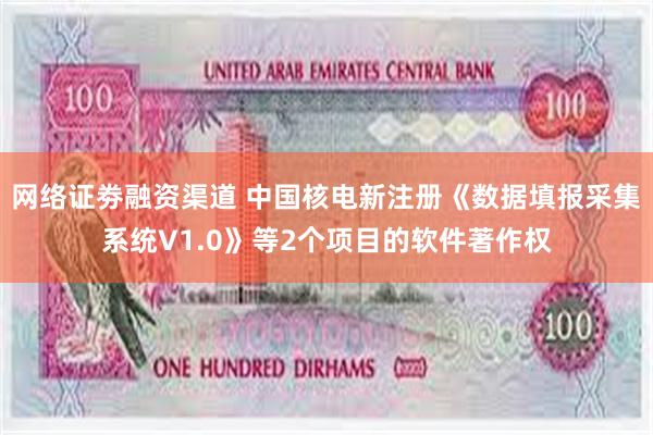网络证劵融资渠道 中国核电新注册《数据填报采集系统V1.0》等2个项目的软件著作权